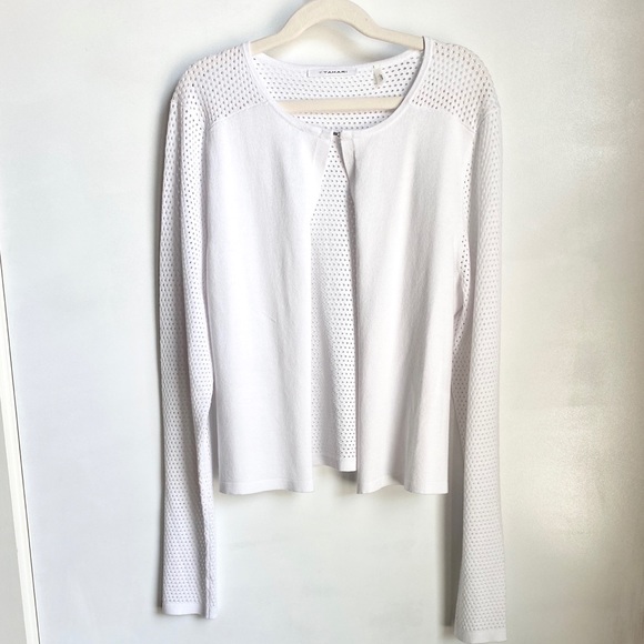[NWoT] T Tahari Laser Cut Lightwgted Cardigan *NEW - Picture 3 of 13